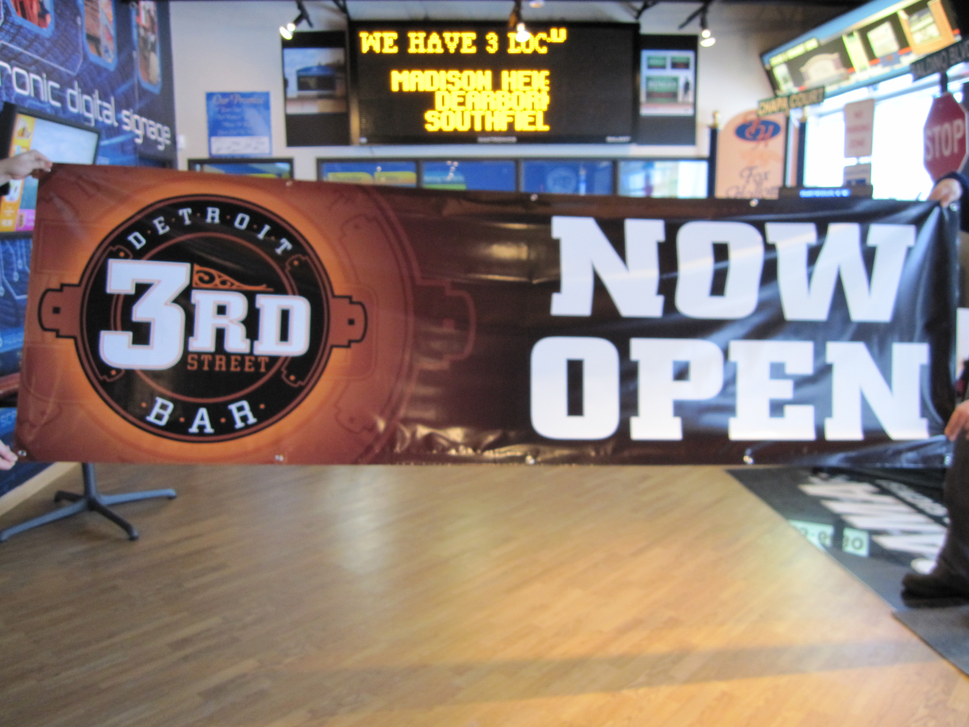 Less is more when it comes to event signage for the roadways