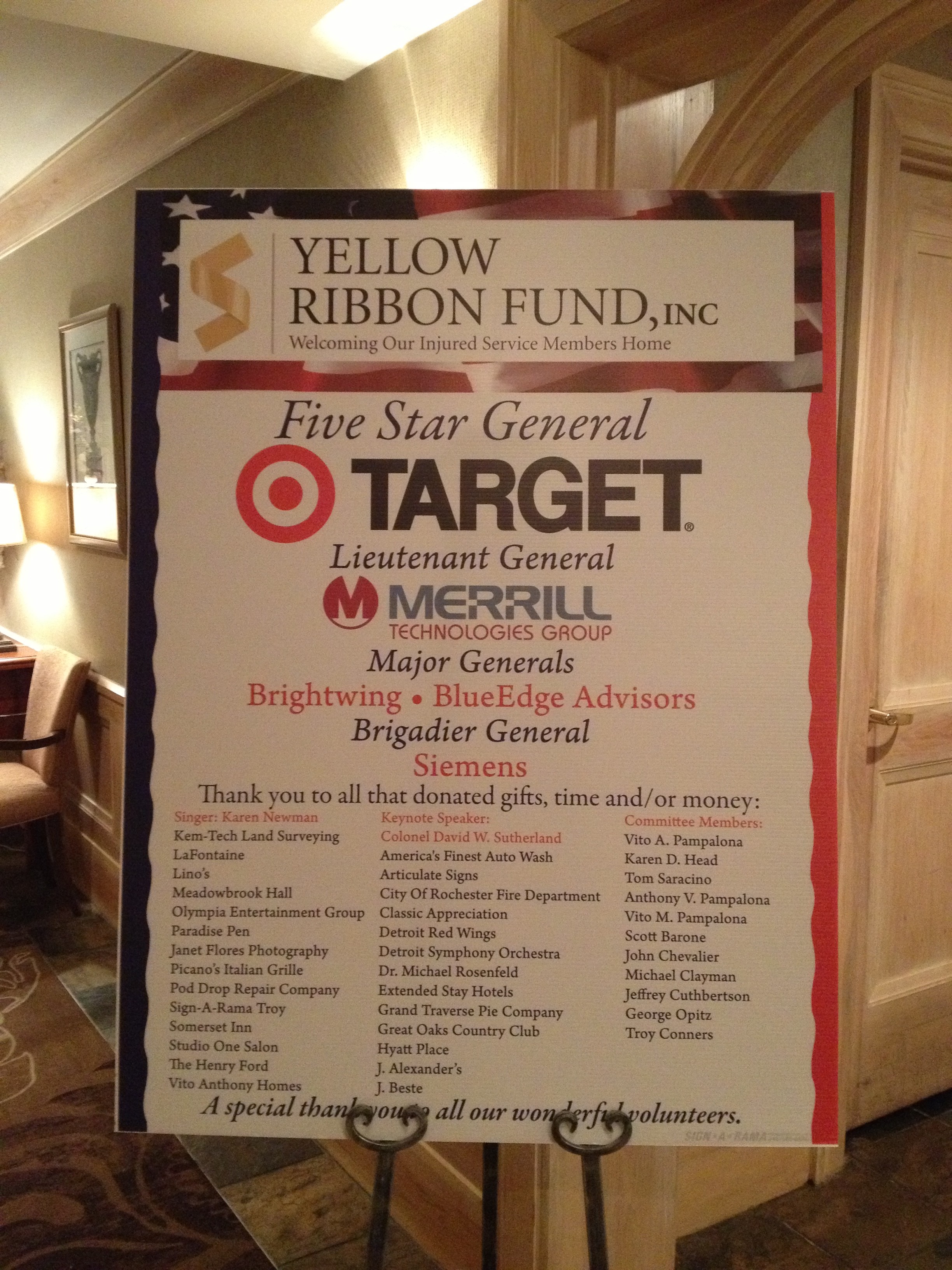 Signarama Troy supports the Yellow Ribbon Fund!