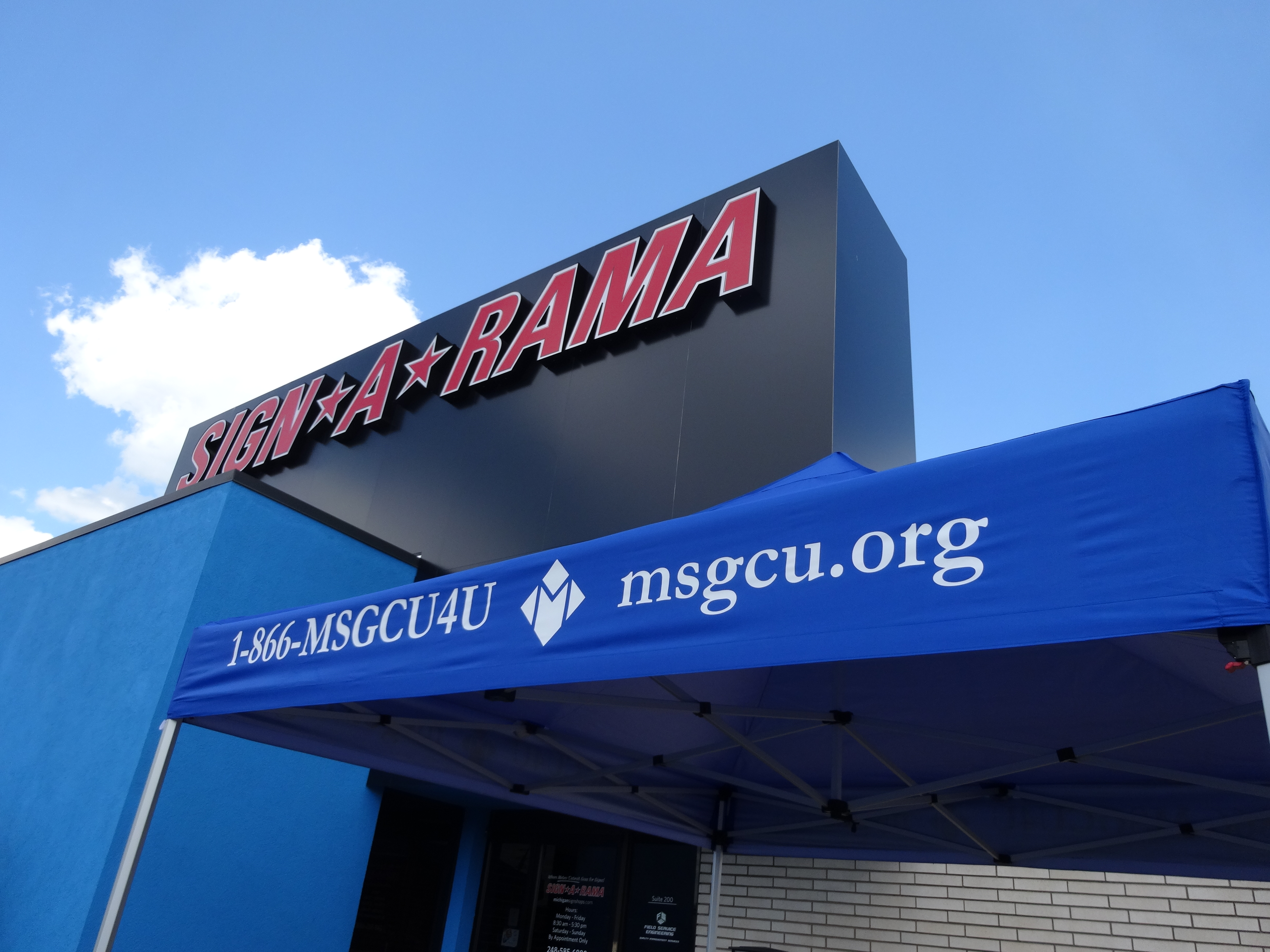 Get noticed with a customized pop-up tent from Signarama Troy!