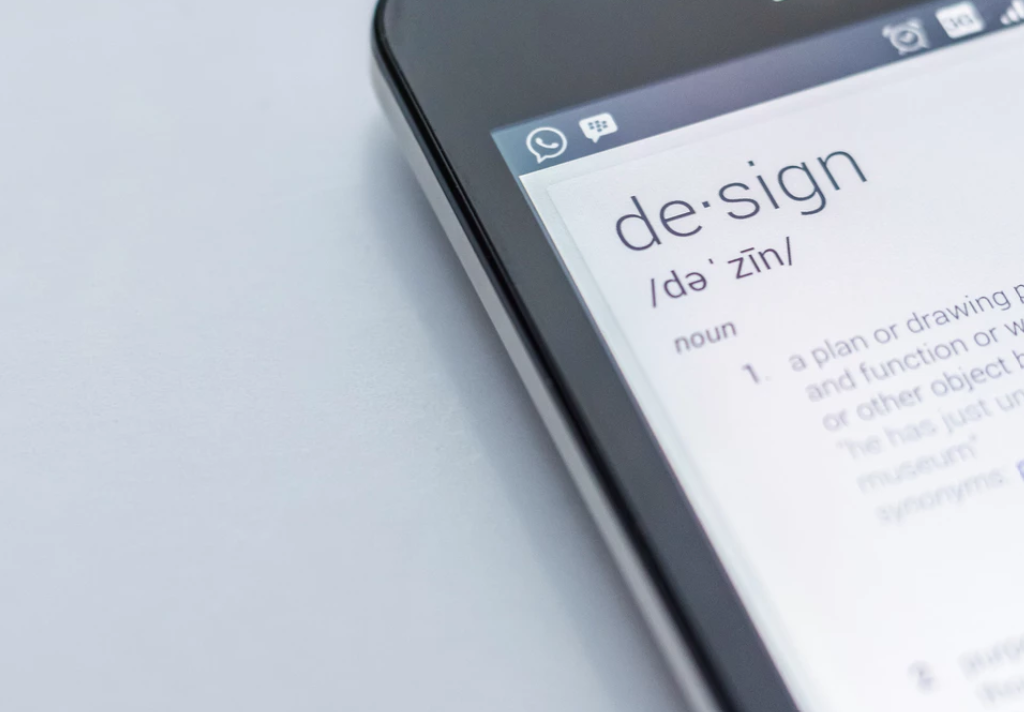 Sign Terminology - Design Definition on an Android phone