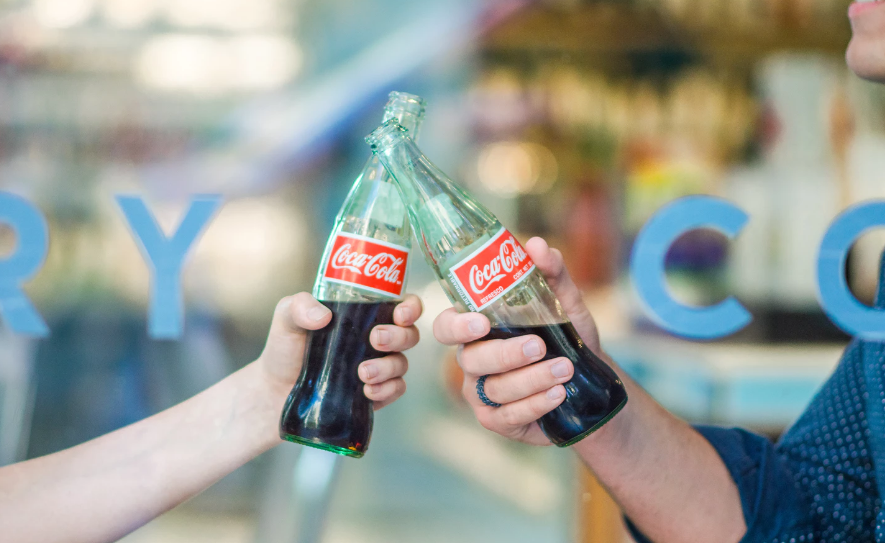 Friends drinking Coca Cola