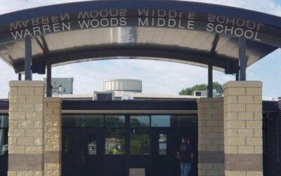 Advanced Building Group Warren Woods Middle School Sign - Dimensional Letters Front - Warren Woods, MI