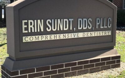 Comprehensive Dentistry Sign - Monument cabinet sign Left angle - Waterford, MI