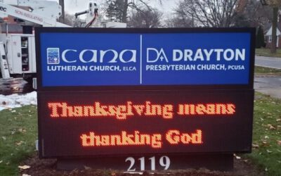 Drayton Presbyterian Church Sign - Monument and Cabinet sign Front - Royal Oak, MI