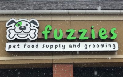 Fuzzies Pet Food Supply and Grooming Sign - Channel Letters Front - Clarkston, MI