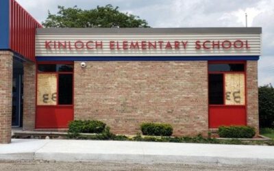 George W. Auch - Kinloch Elementary Sign - Dimensional Letters Front - Dearborn Heights, MI