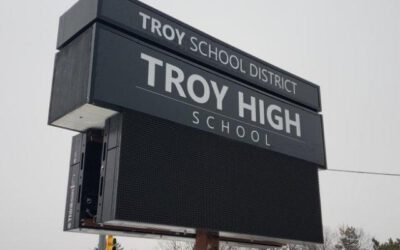 LED Message Center - Troy High School - Troy, MI