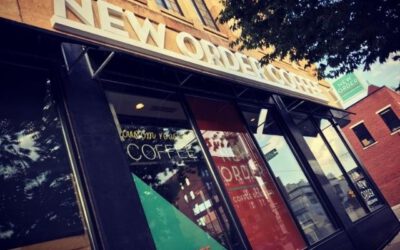 New Order Coffee Sign, Franchise Branding Looking Up - Royal Oak, MI