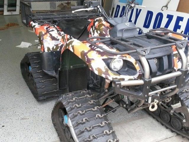 Custom ATV Camo Vinyl Wrap
