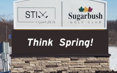 Sugarbush Golf Club & Banquet Center exterior sign