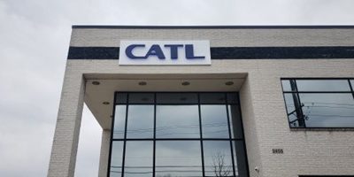 CATL exterior building sign in Auburn Hills