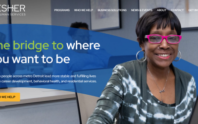 Gesher Human Services website homepage