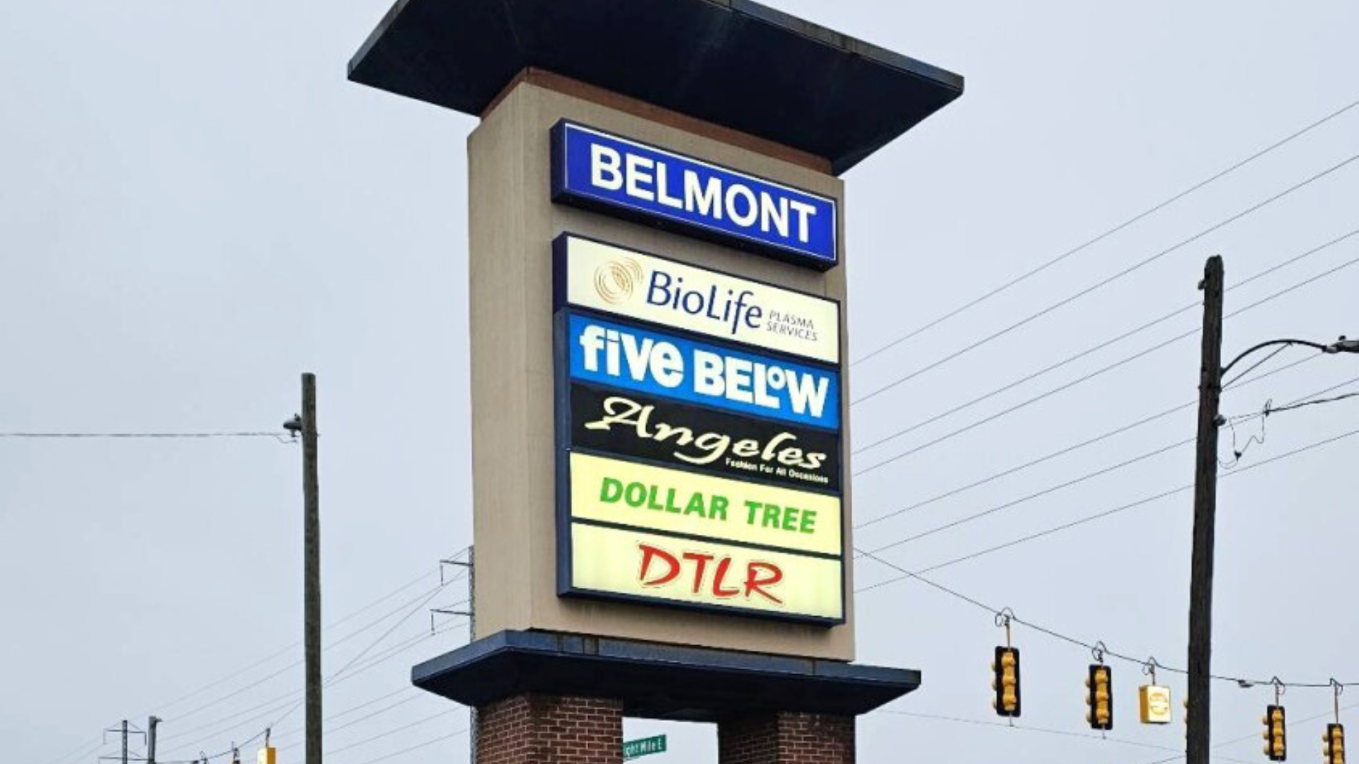 Five Below Panel Sign