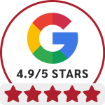 Reviews on Google - 4.9/5 Stars