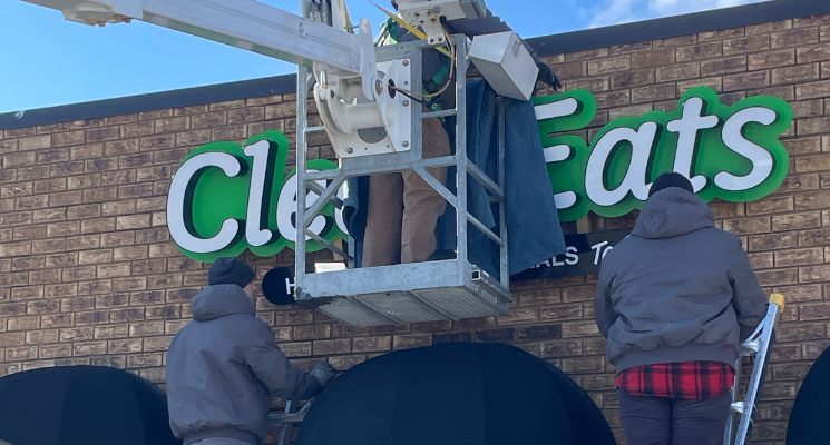 Clean East Signage