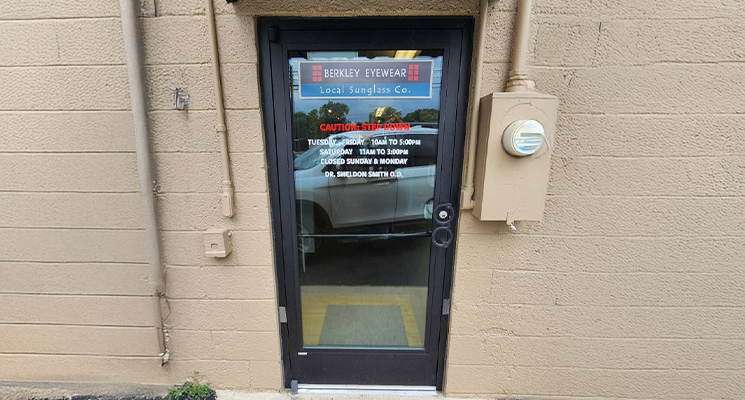 Berkley Eyewear window graphics