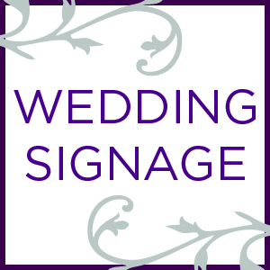 Modern Take on Wedding Signage