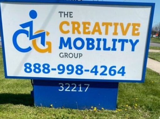 Creative Mobility Group Sign - Monument Street View - Madison Heights, MI