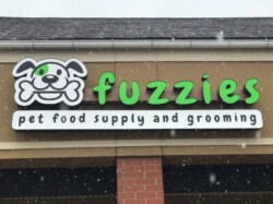 Fuzzies Pet Food Supply and Grooming Sign - Channel Letters Front - Clarkston, MI