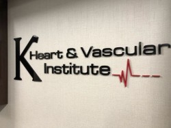 K Heart & Vascular Institute Sign - Lobby Sign Front Side - Sterling Heights, MI