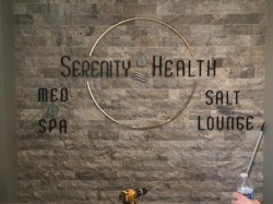 Liv Designs Serenity Health Sign - Lobby Sign Front - Canton, MI