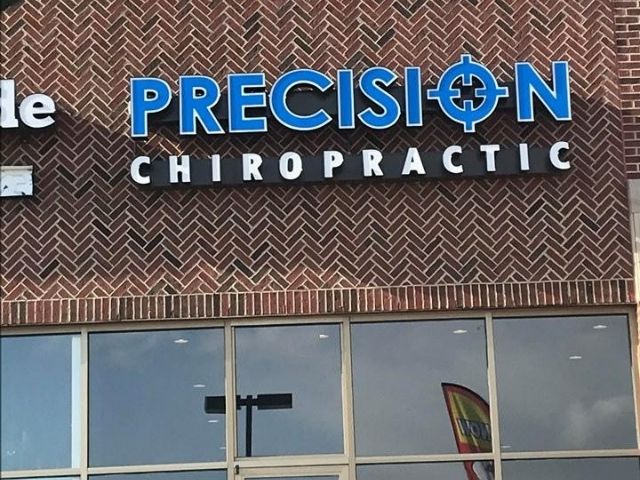 Precision Chiropractic Sign - Channel Letters Front View - Rochester, MI