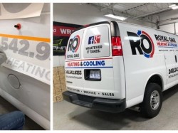 Royal Oak Heating & Cooling Wrap - Vehicle Wraps Back View - Troy, MI