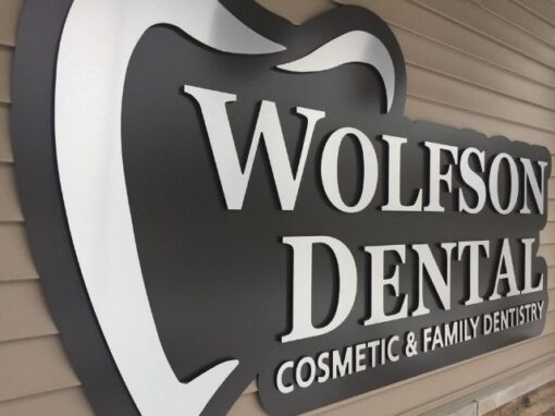 Wolfson Dental Sign - Wall Sign Front Left - Oak Park, MI