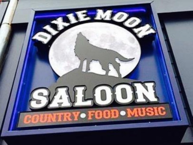 Dixie Moon Saloon Sign - Neon Close Up - Royal Oak, MI