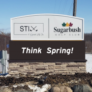 Sugarbush Golf Club & Banquet Center exterior sign