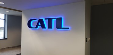 CATL interior building sign in Auburn Hills