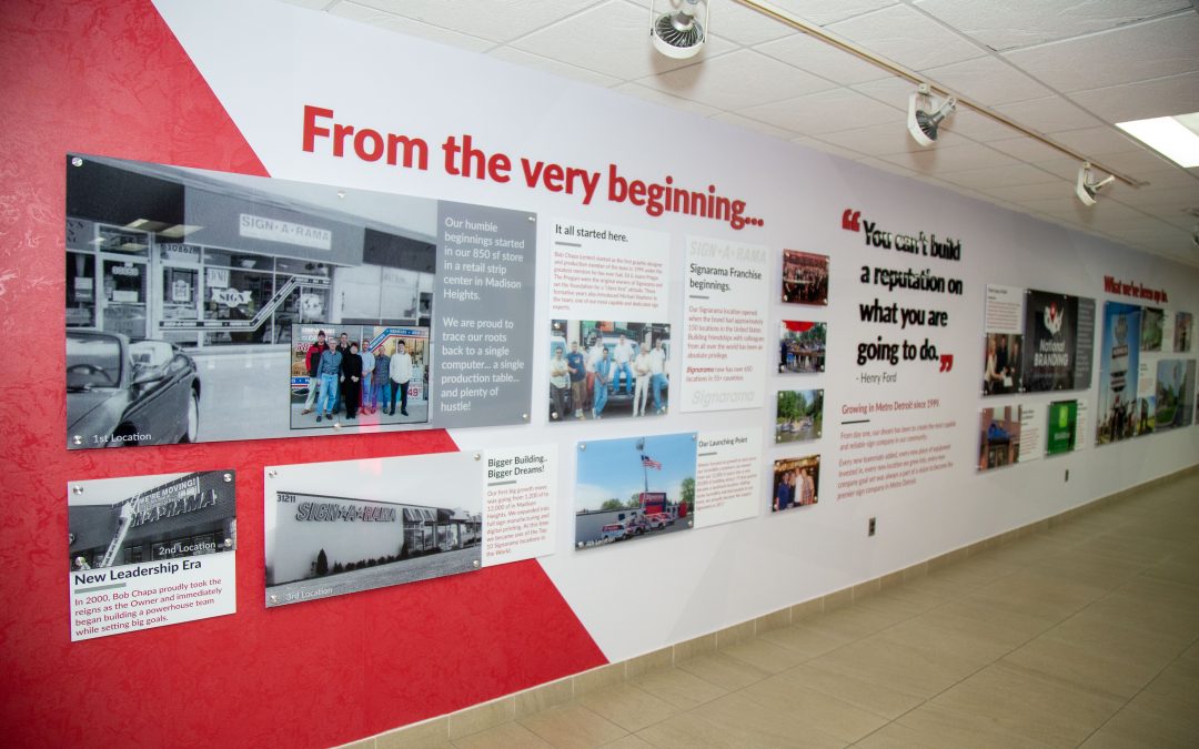 How to Design a Company History Wall