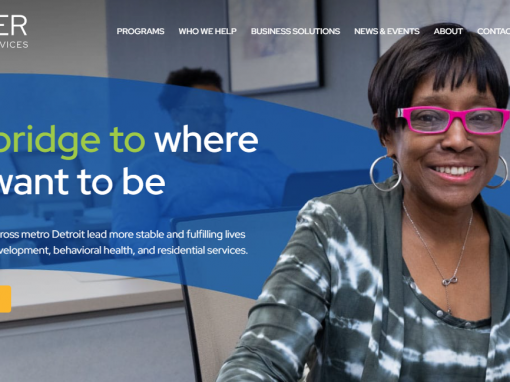 Gesher Human Services website homepage