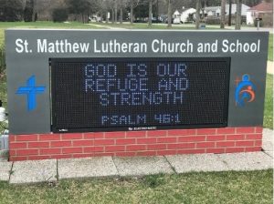 St. Matthew Church Sign